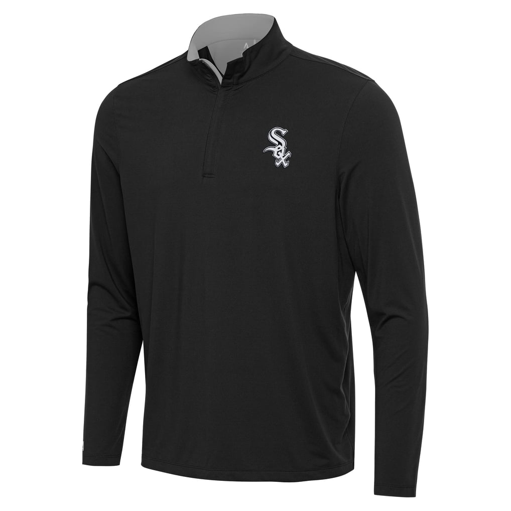  Chicago White Sox Antigua Content Quarter-Zip Top - Black