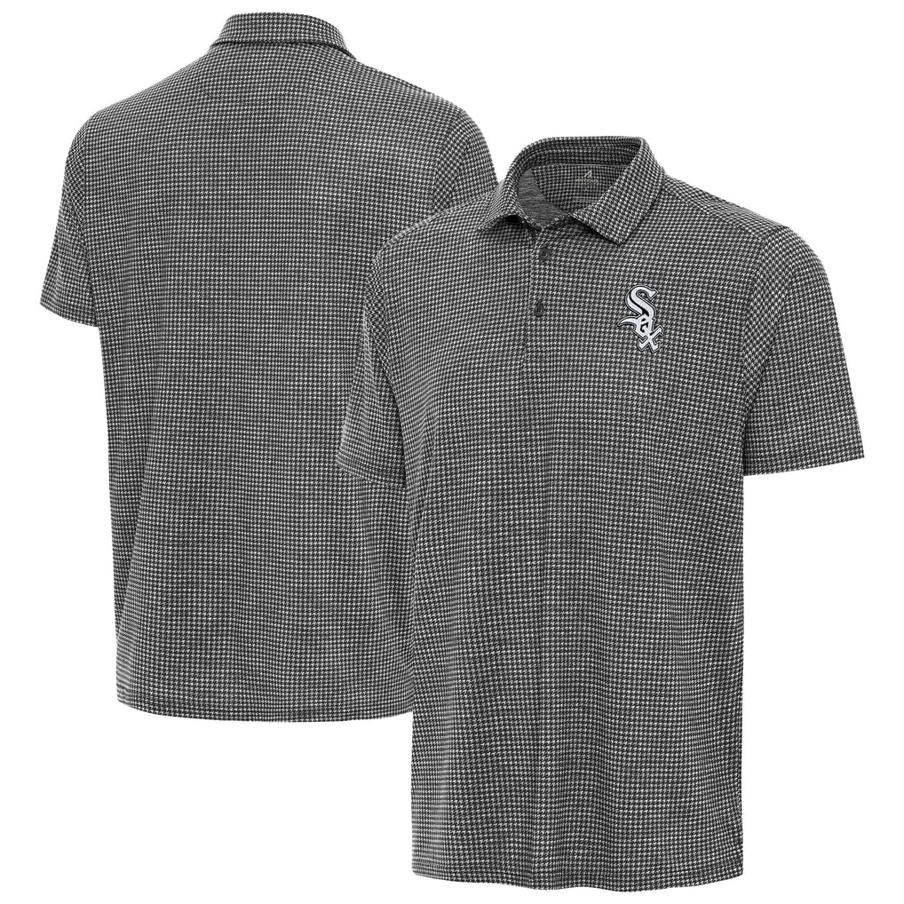 Chicago White Sox Antigua Replica Polo - Heather Black