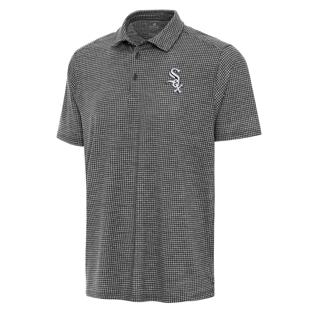 Chicago White Sox Antigua Replica Polo - Heather Black