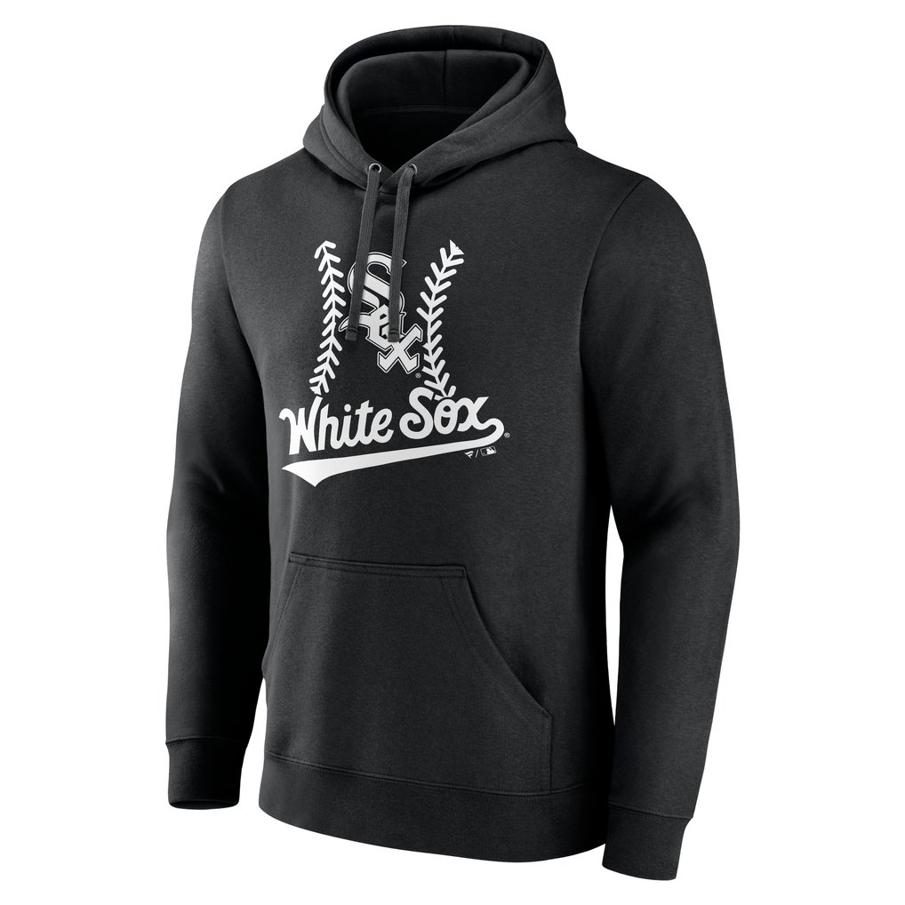  Chicago White Sox Personalized Name & Number Fastball Pullover Hoodie - Black