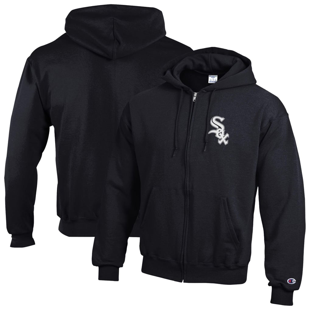 Chicago White Sox Champion Powerblend Full-Zip Hoodie - Black