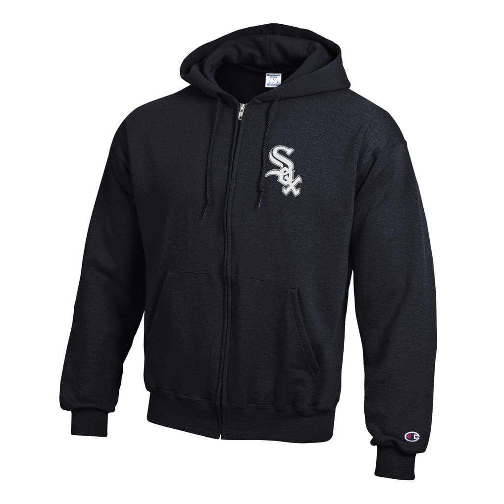 Chicago White Sox Champion Powerblend Full-Zip Hoodie - Black