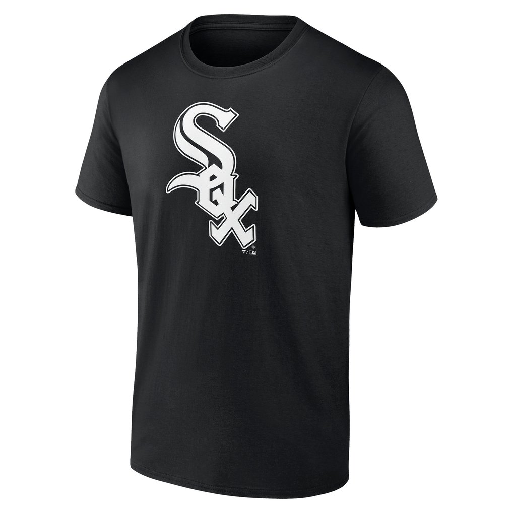 Chicago White Sox Monochrome Personalized Name & Number T-Shirt - Black