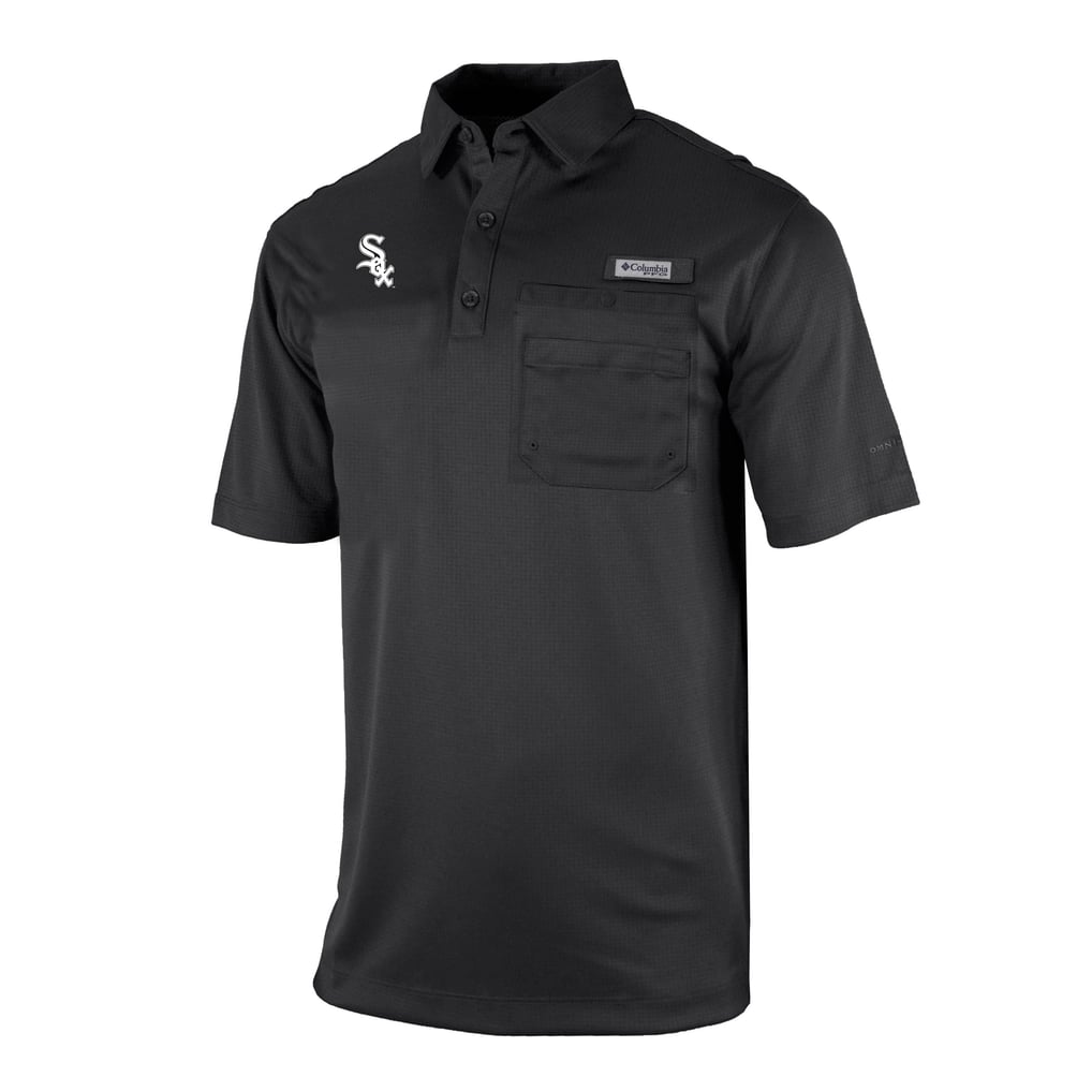 Chicago White Sox Columbia Flycaster Pocket Polo - Black