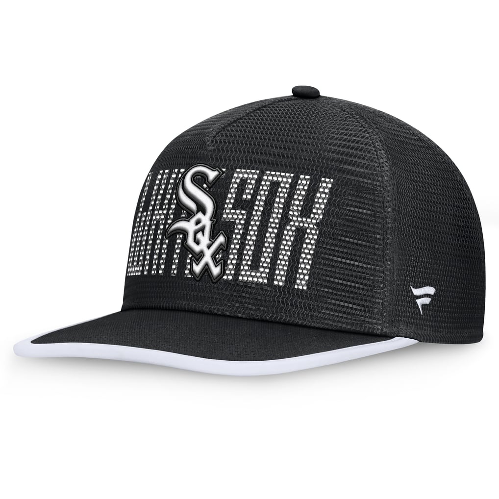  Chicago White Sox Fanatics Let's Glow Line Drive Snapback Hat - Black