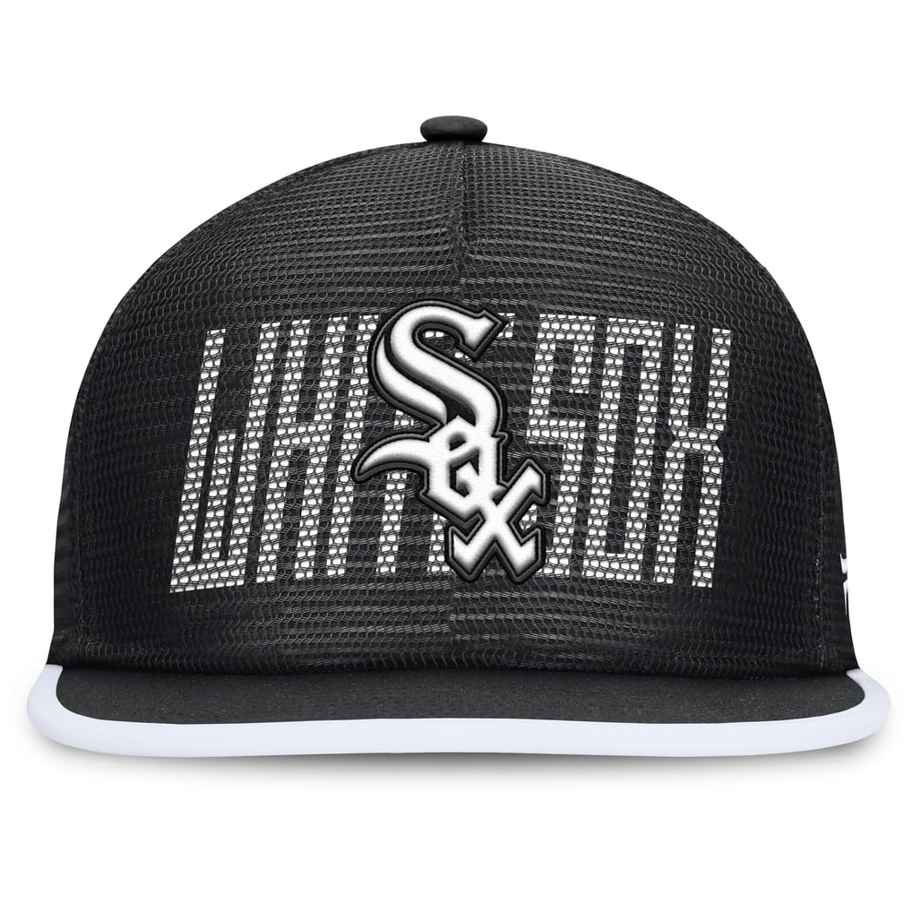  Chicago White Sox Fanatics Let's Glow Line Drive Snapback Hat - Black