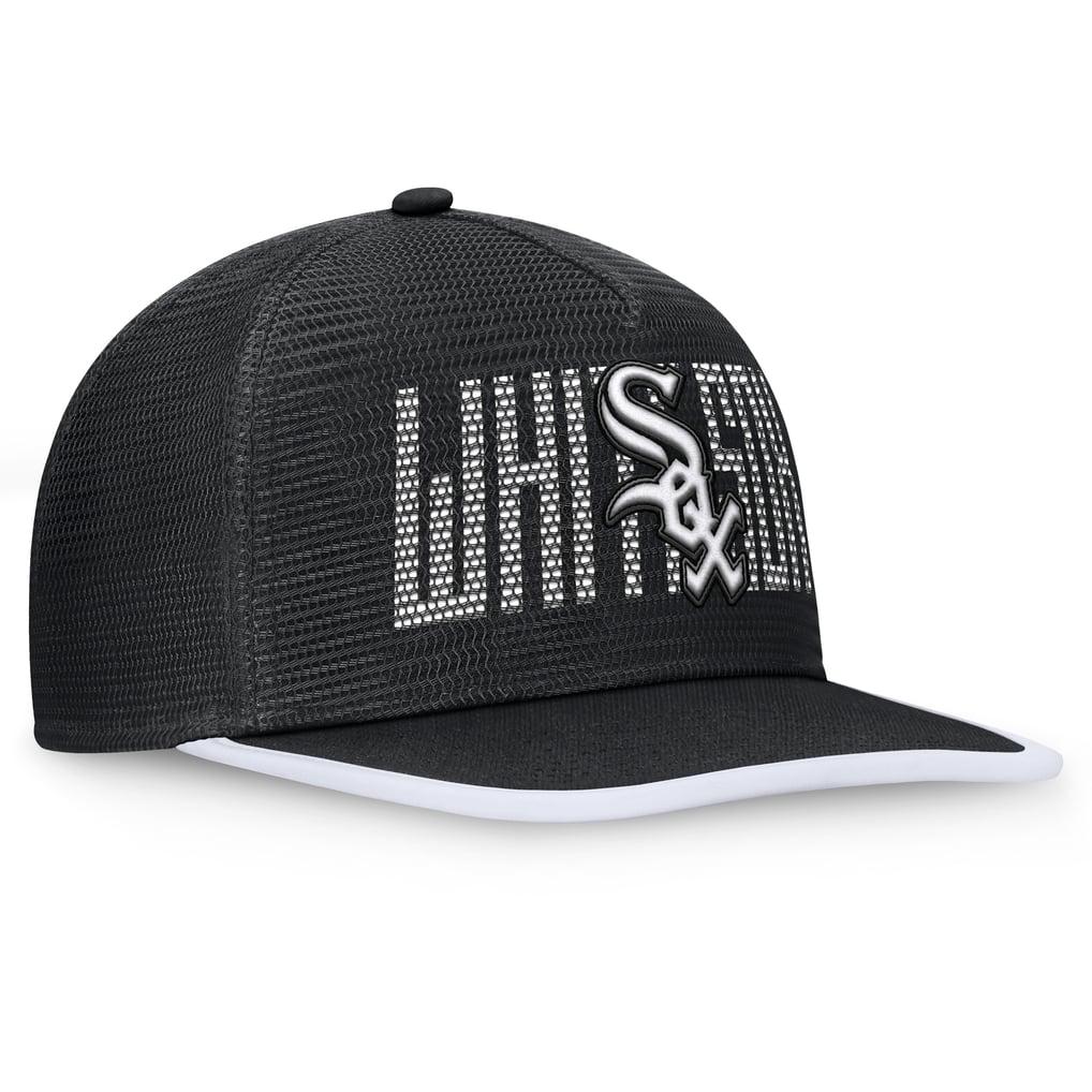  Chicago White Sox Fanatics Let's Glow Line Drive Snapback Hat - Black