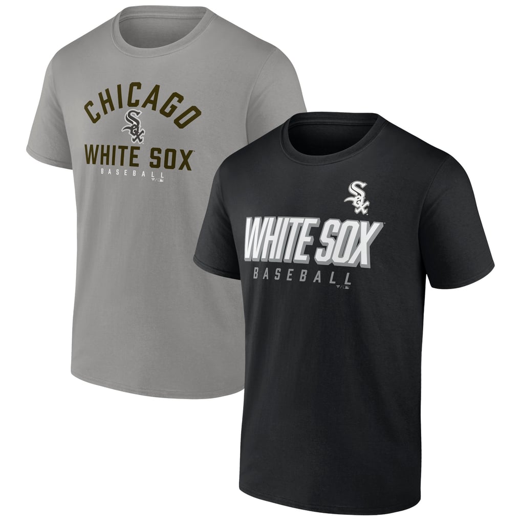 Chicago White Sox Fanatics Player Pack T-Shirt Combo Set - Black/Gray