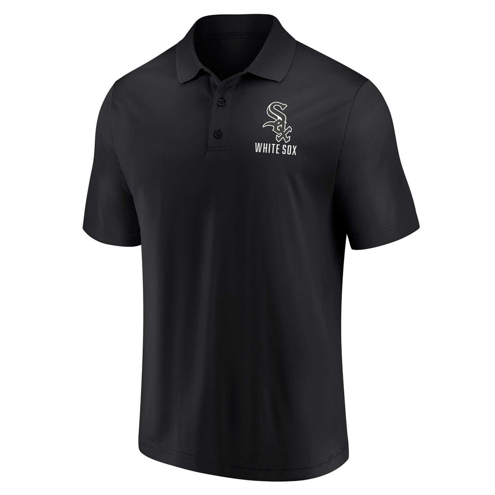 Chicago White Sox Fanatics Two-Pack Logo Lockup Polo Set - Black/White