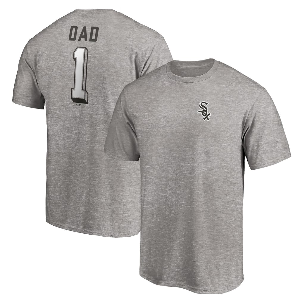 Chicago White Sox Number One Dad T-Shirt - Heather Gray