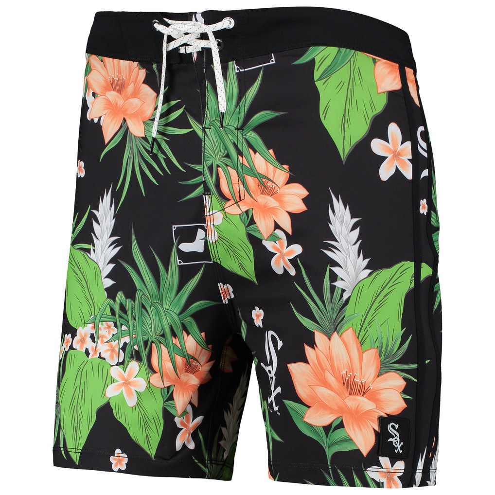 Chicago White Sox Hurley x '47 Phantom Tailgate Swim Shorts - Black