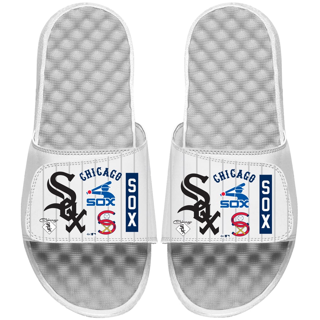 Chicago White Sox ISlide Collage Slide Sandals - White