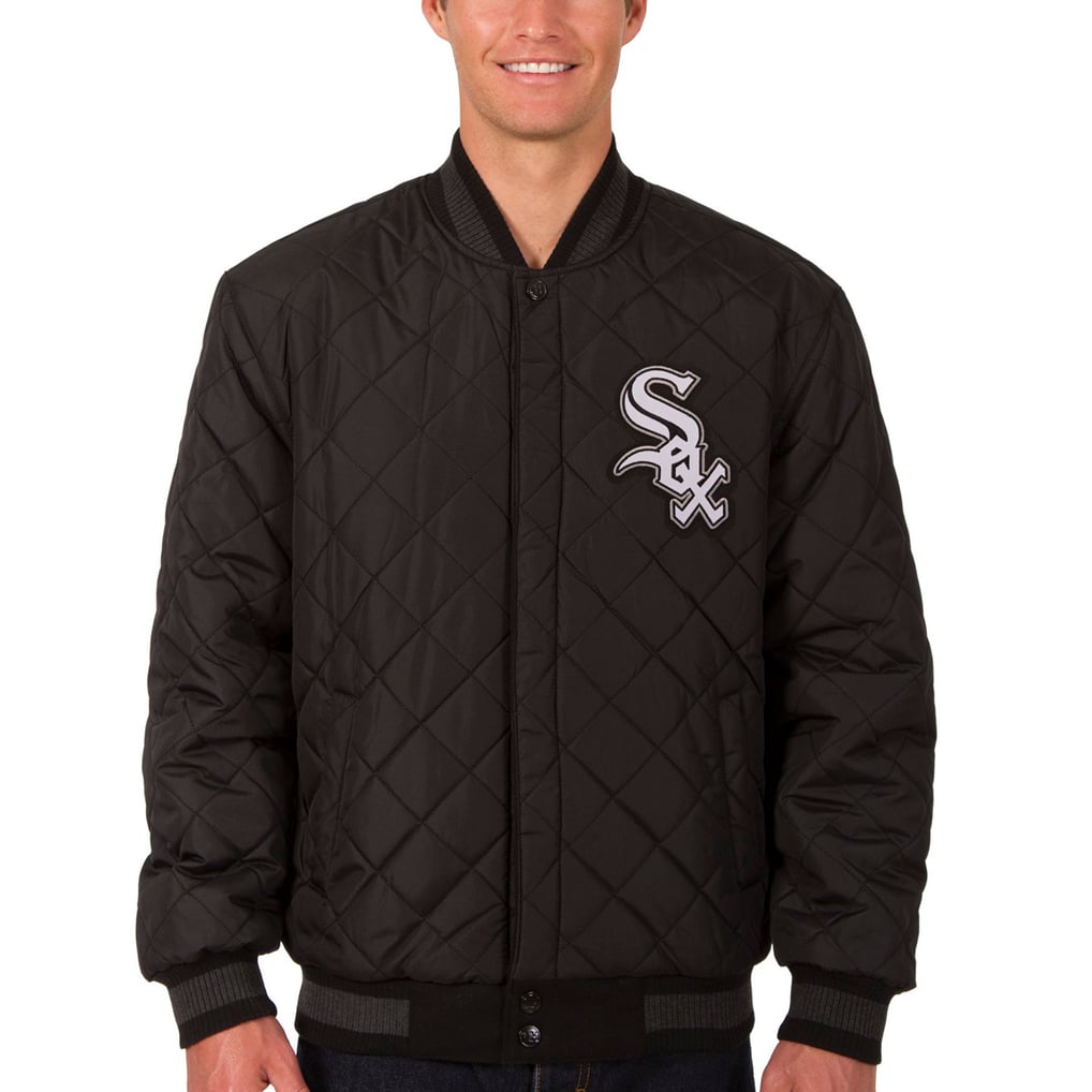 Chicago White Sox JH Design Wool & Leather Reversible Jacket - Black