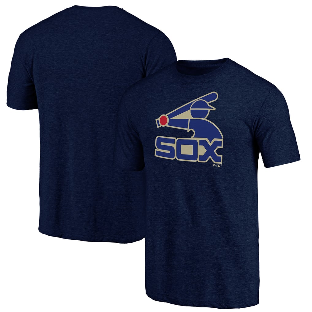 Chicago White Sox Cooperstown Official Logo Tri-Blend T-Shirt - Navy