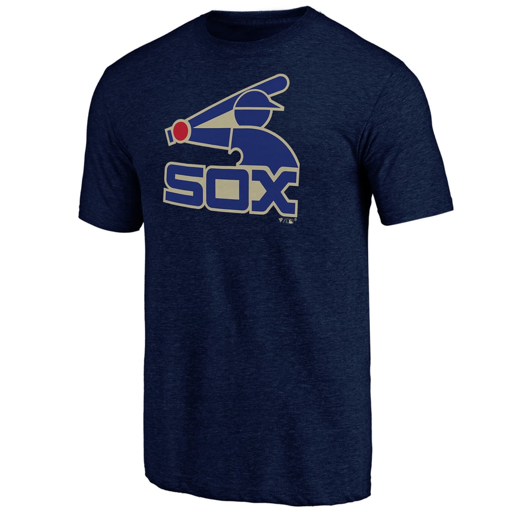 Chicago White Sox Cooperstown Official Logo Tri-Blend T-Shirt - Navy