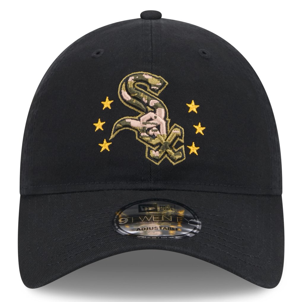  Chicago White Sox New Era 2024 Armed Forces Day 9TWENTY Adjustable Hat - Black