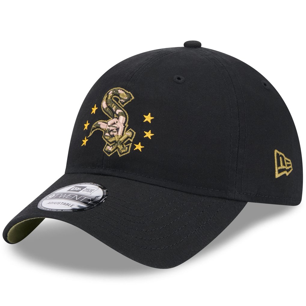  Chicago White Sox New Era 2024 Armed Forces Day 9TWENTY Adjustable Hat - Black