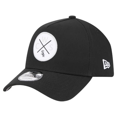 Chicago White Sox New Era 9FORTY A-Frame Adjustable Hat - Black