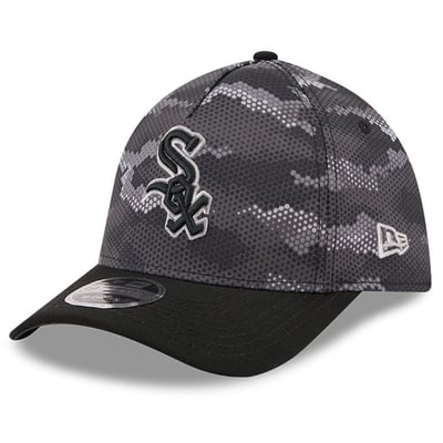 Chicago White Sox New Era Camo 39THIRTY A-Frame Flex Hat - Black