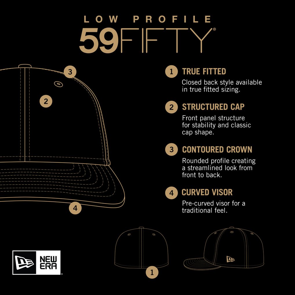Chicago White Sox New Era City Connect Low Profile 59FIFTY Fitted Hat - Black