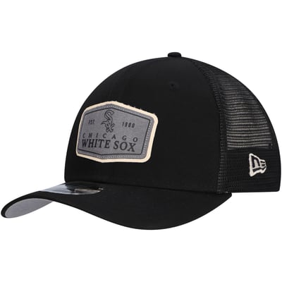 Chicago White Sox New Era Labeled 9SEVENTY Stretch-Snap Adjustable Hat - Black