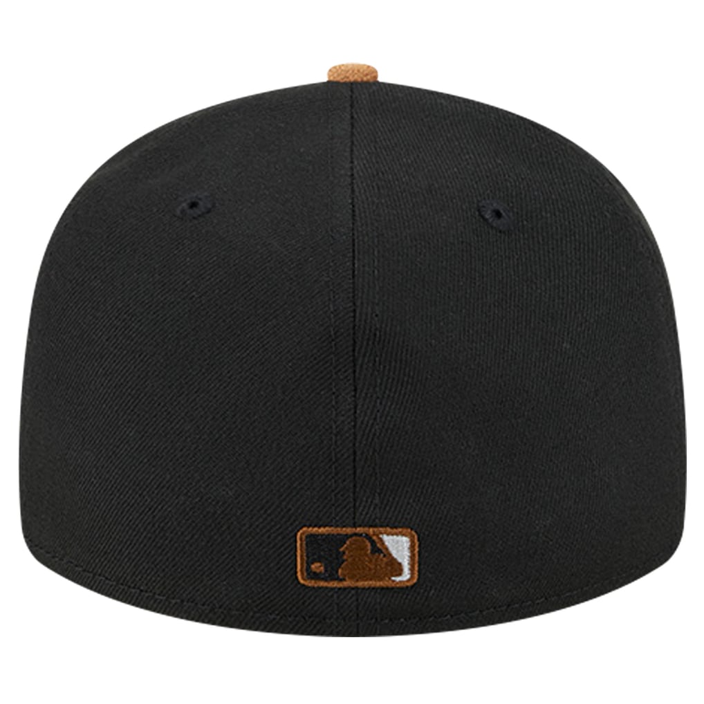 Chicago White Sox New Era Team Suede Visor Low Profile 59FIFTY Fitted Hat - Black