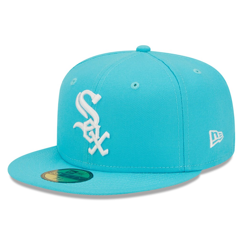 Chicago White Sox New Era Vice Highlighter Logo 59FIFTY Fitted Hat - Blue 