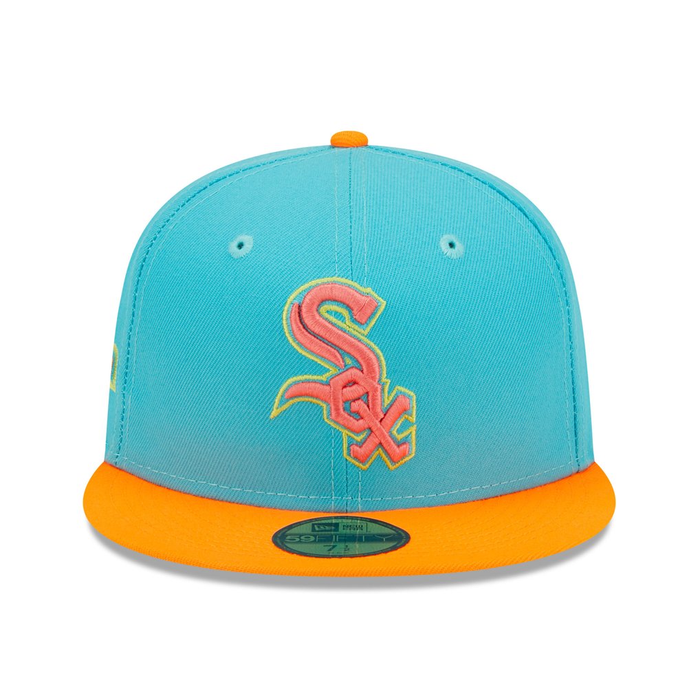 Chicago White Sox New Era Vice Highlighter 59FIFTY Fitted Hat - Blue/Orange