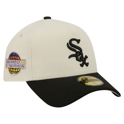  Chicago White Sox New Era Chrome A-Frame 59FORTY Fitted Hat - Cream