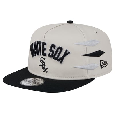 Chicago White Sox New Era Iron Golfer Snapback Hat - Cream