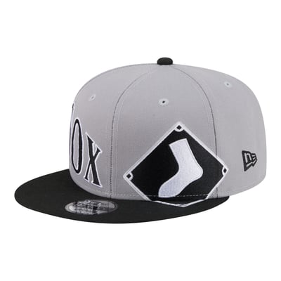 Chicago White Sox New Era Stretched Two-Tone 9FIFTY Adjustable Hat - Gray/Black