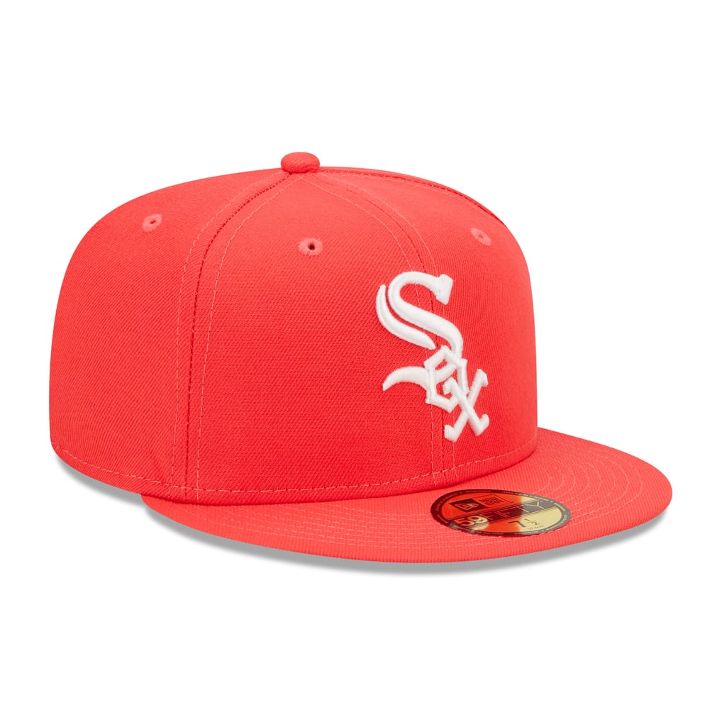 Chicago White Sox New Era Lava Highlighter Logo 59FIFTY Fitted Hat - Red