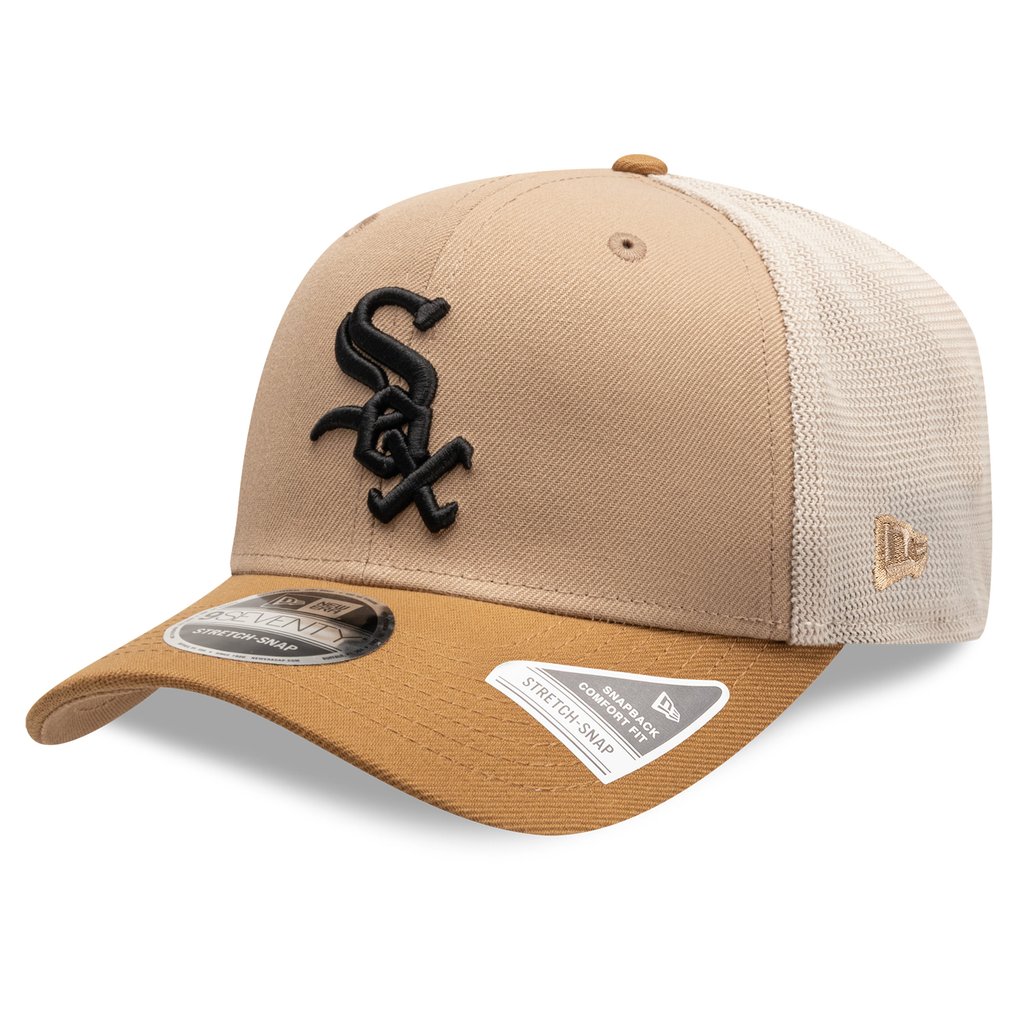  Chicago White Sox New Era 9SEVENTY Trucker Adjustable Hat - Stone