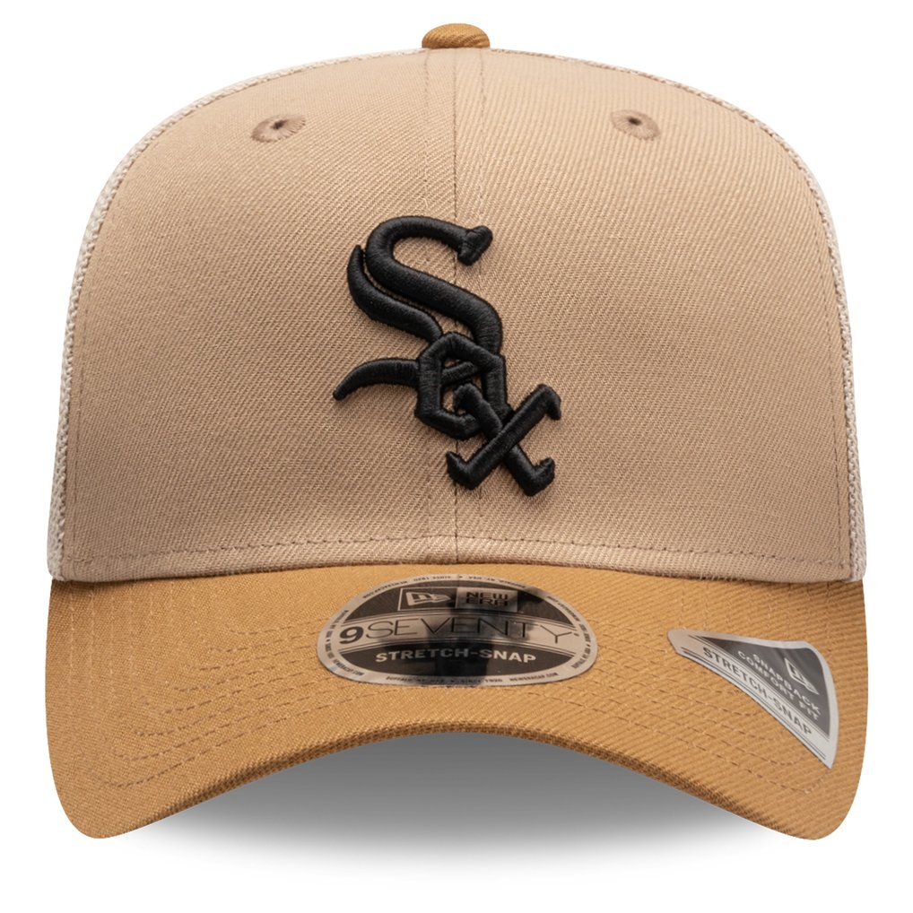  Chicago White Sox New Era 9SEVENTY Trucker Adjustable Hat - Stone