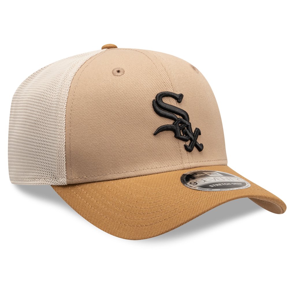  Chicago White Sox New Era 9SEVENTY Trucker Adjustable Hat - Stone