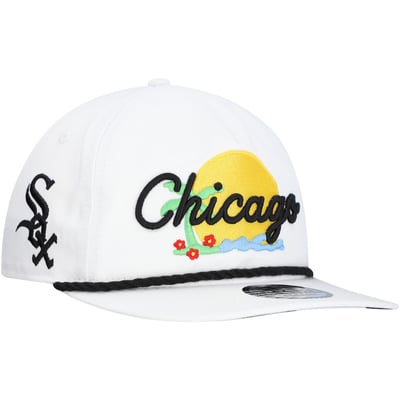 Chicago White Sox New Era Paradise Golfer Adjustable Hat - White