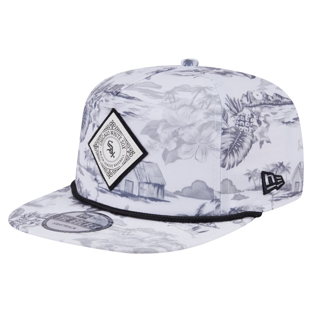 Chicago White Sox New Era Printed Island Golfer Snapback Hat - White