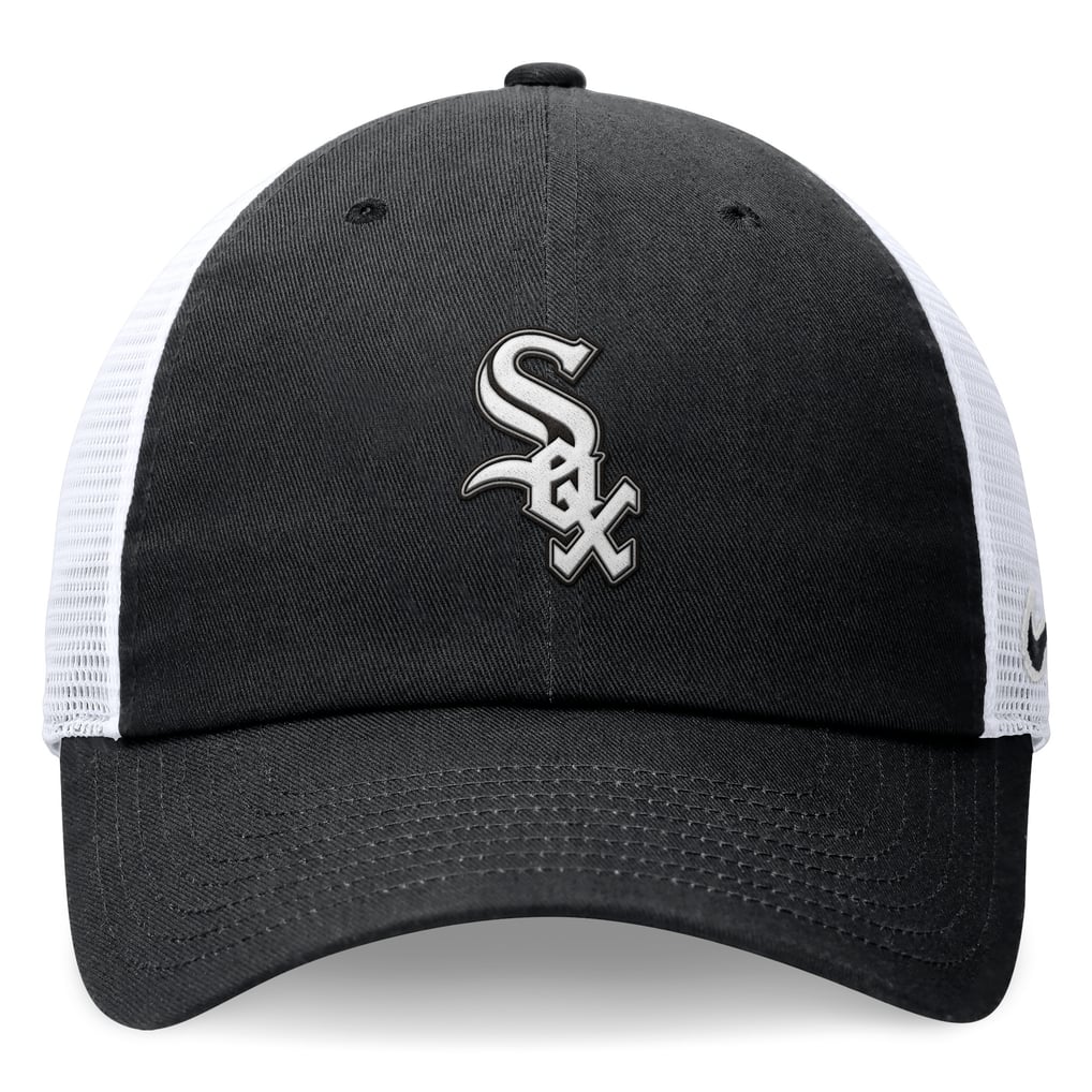 Chicago White Sox Nike Club Trucker Adjustable Hat - Black