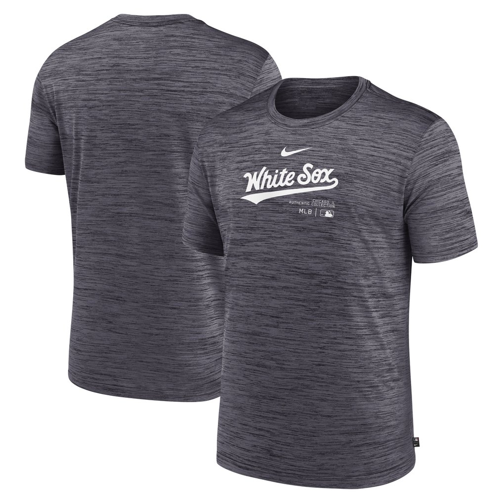Chicago White Sox Nike Authentic Collection Velocity Performance Practice T-Shirt - Charcoal