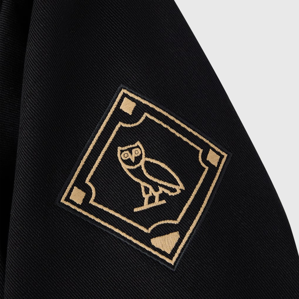Chicago White Sox OVO x MLB Insulated Twill Full-Snap Bomber Jacket - Black