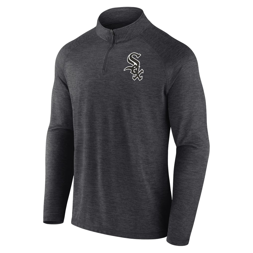 Chicago White Sox Profile Big & Tall Raglan Quarter-Zip Top - Black
