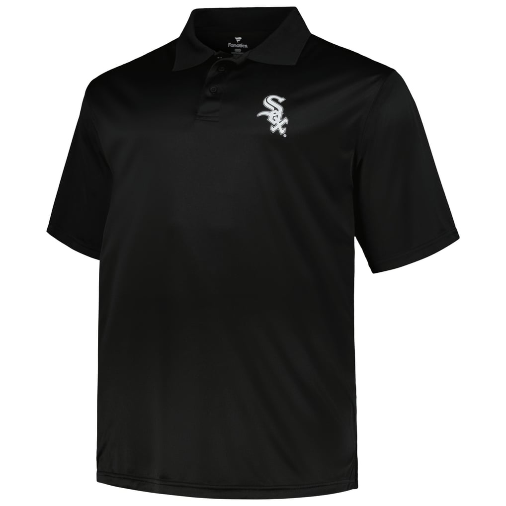 Chicago White Sox Profile Big & Tall Two-Pack Solid Polo Set - Black/White