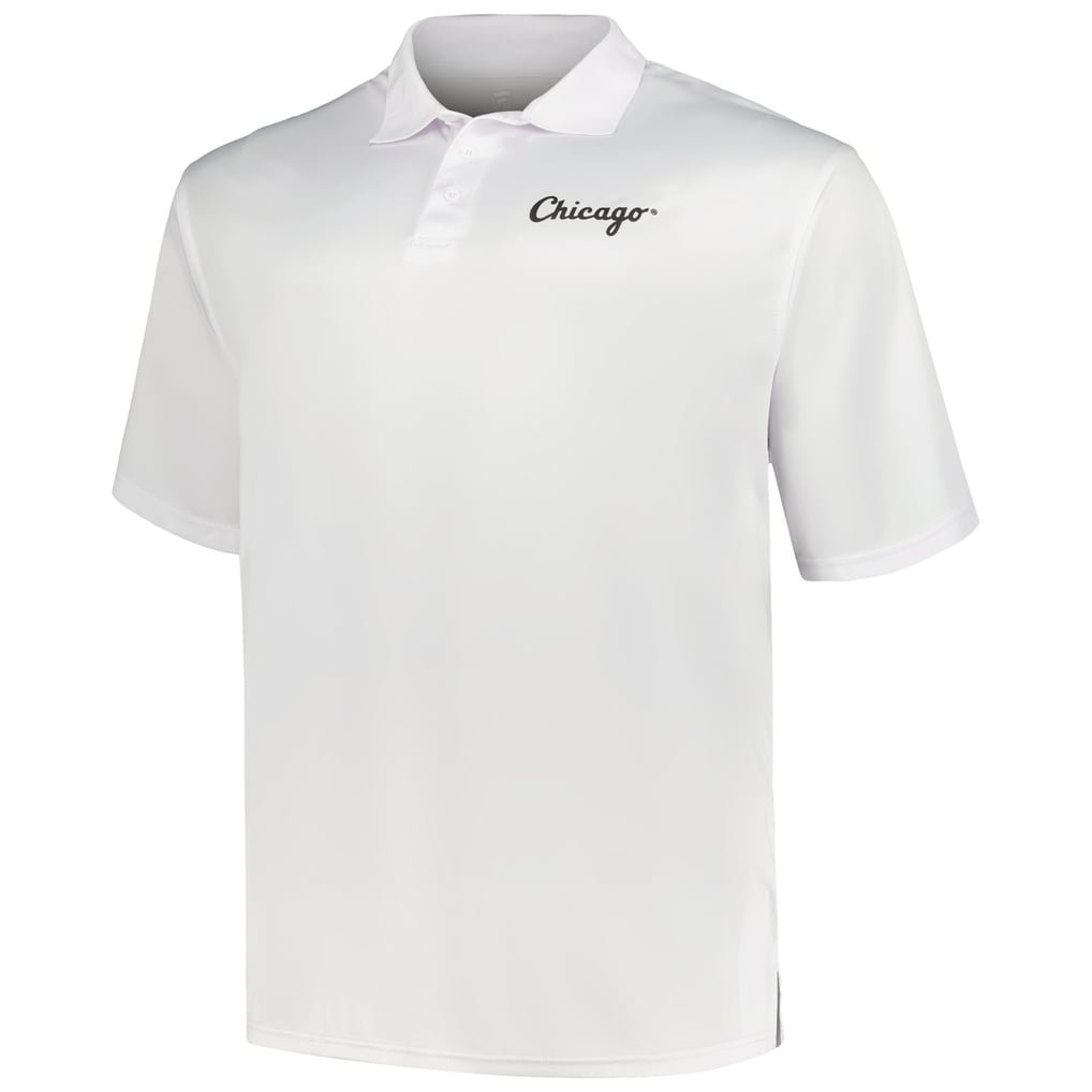 Chicago White Sox Profile Big & Tall Two-Pack Solid Polo Set - Black/White