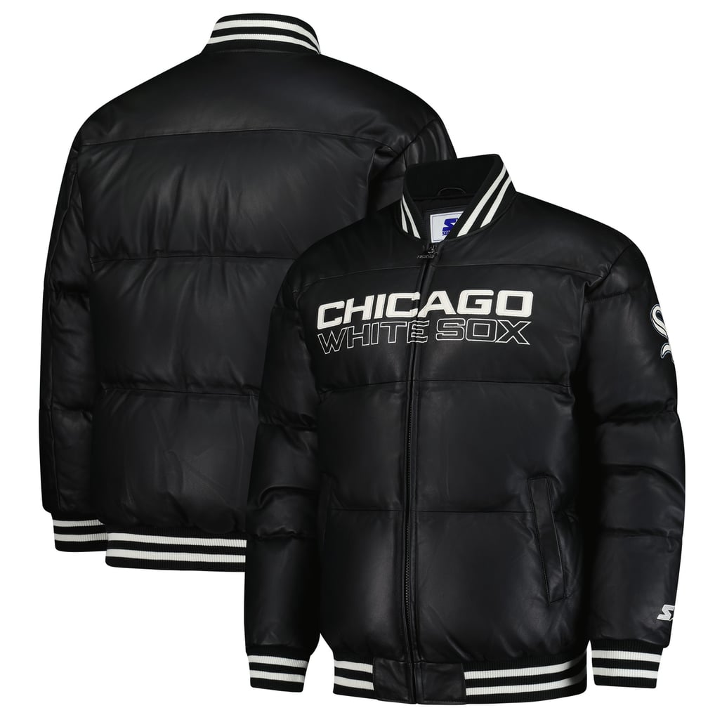 Chicago White Sox Starter Full-Zip Leather Jacket - Black