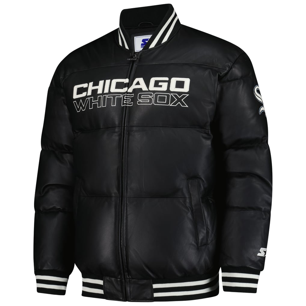 Chicago White Sox Starter Full-Zip Leather Jacket - Black