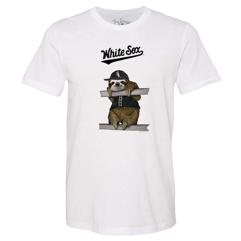 Chicago White Sox Tiny Turnip Unisex Sloth T-Shirt - White