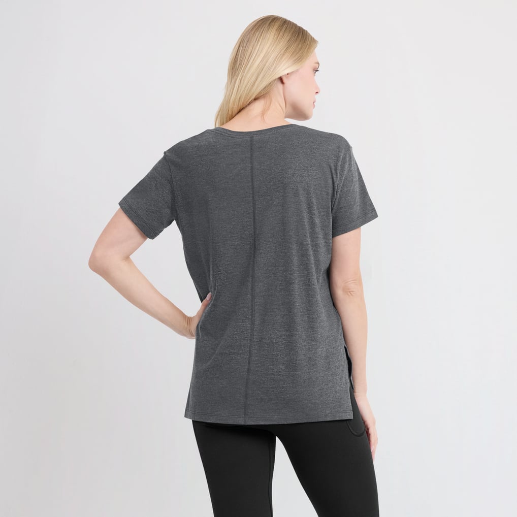 Chicago White Sox Nike Women's Authentic Collection Early Work Tri-Blend T-Shirt - Heather Charcoal