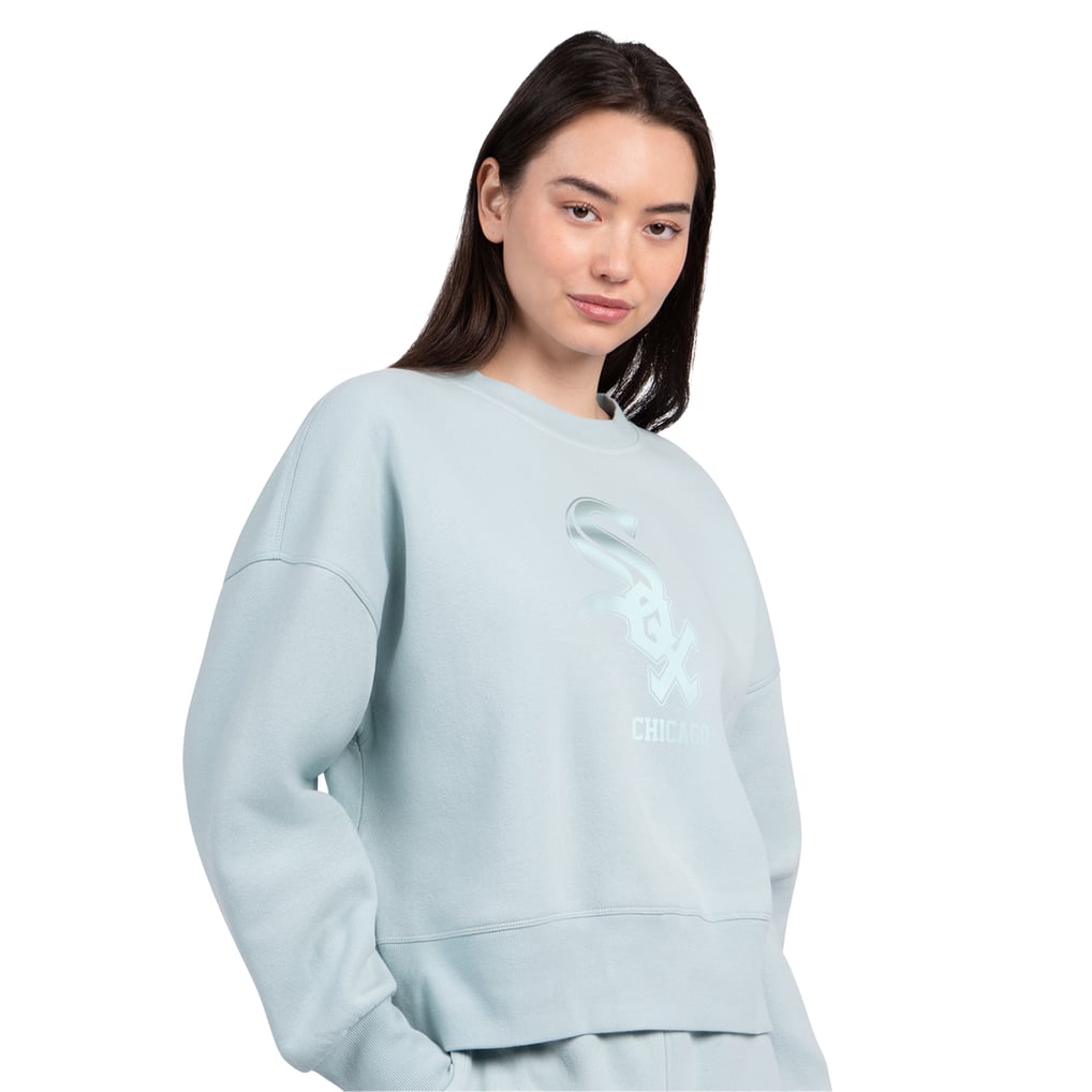 Chicago White Sox Starter Women's Pastels Boxy Fleece Sweatshirt - Mint