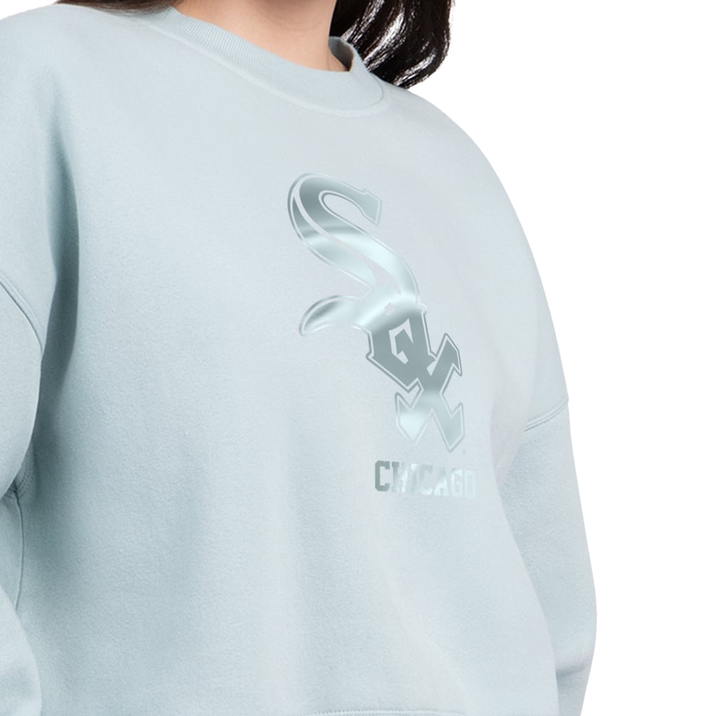 Chicago White Sox Starter Women's Pastels Boxy Fleece Sweatshirt - Mint