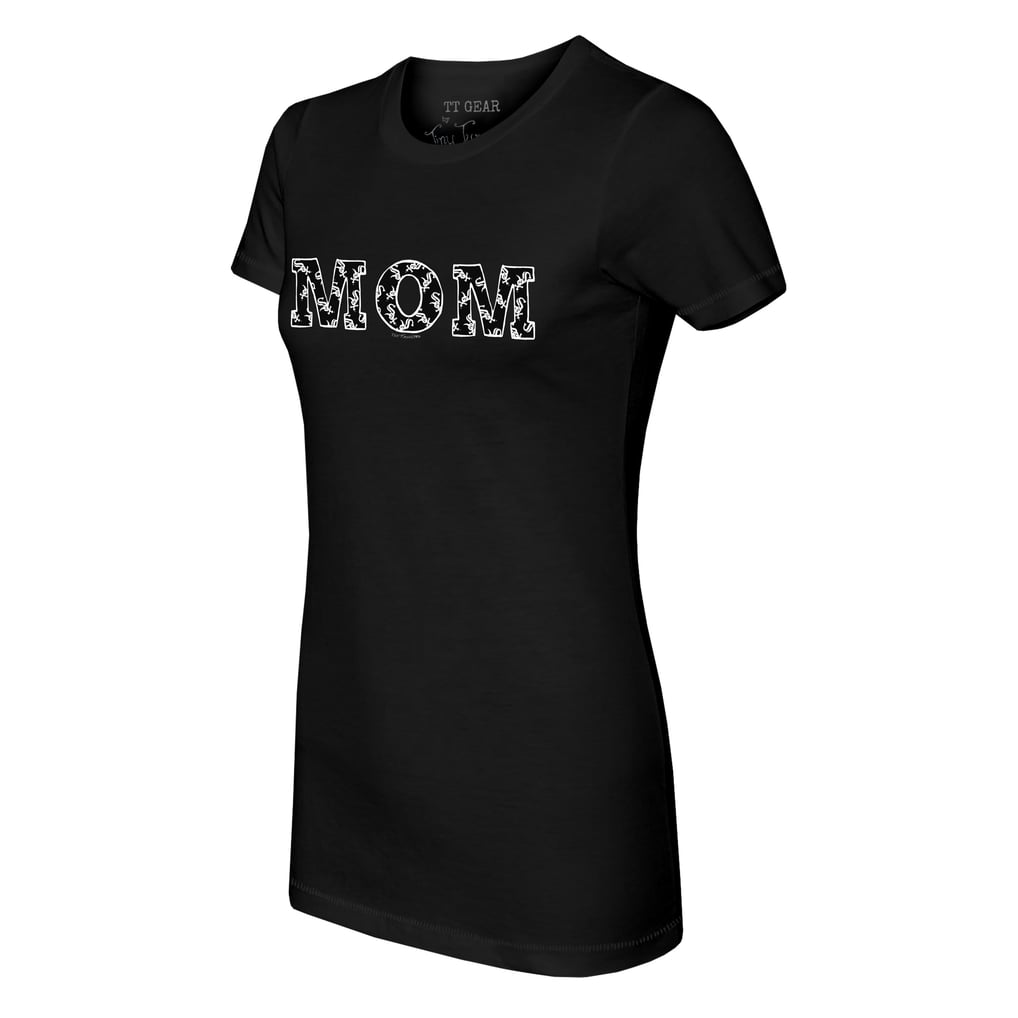 Chicago White Sox Tiny Turnip Women's Logo Mom T-Shirt - Black